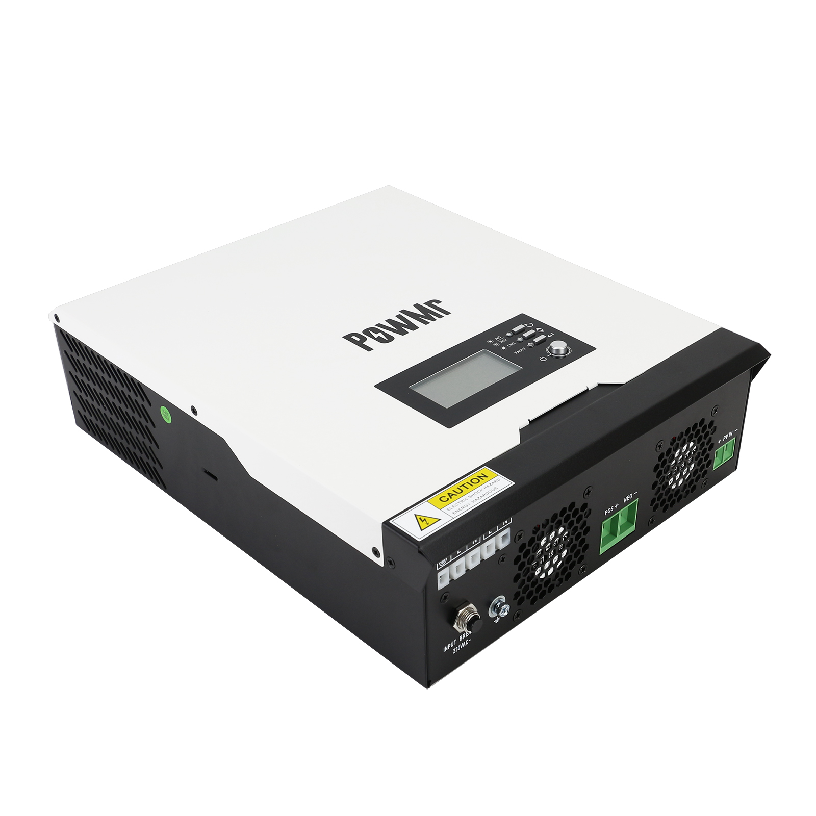 PowMr 3000W 内置 MPPT 高频逆控一体机 LCD显示屏纯正弦波逆变器
