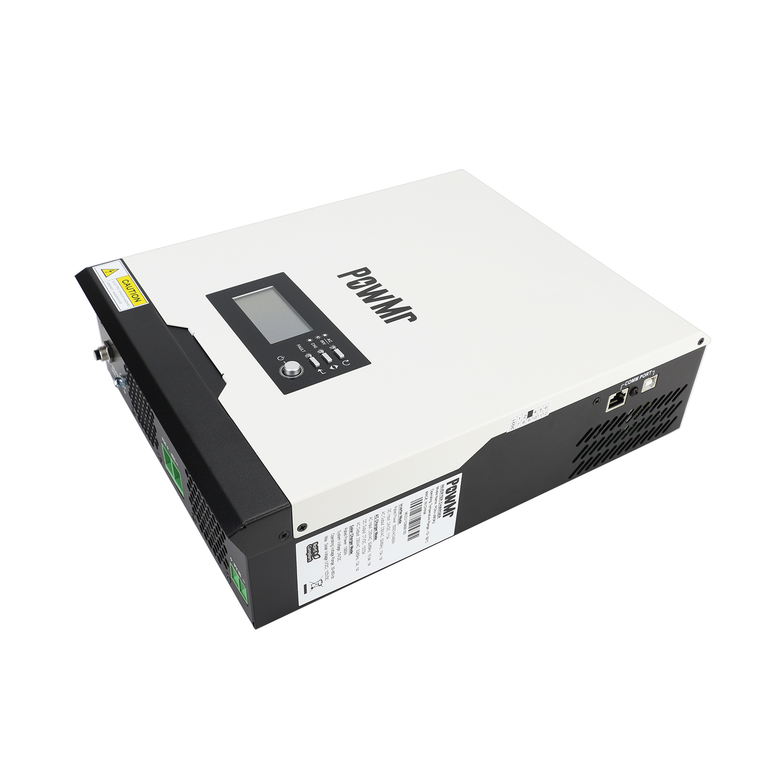 PowMr 3000W 内置 MPPT 高频逆控一体机 LCD显示屏纯正弦波逆变器