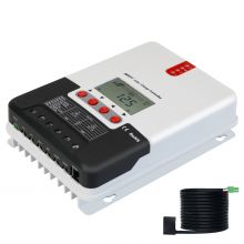 PowMr MPPT太阳能控制器,带有可编程LCD, 适用于12V/24V铅酸和锂电池