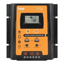Powmr PVSC-30A/50A/70A PWM太阳能控制器12V/24V自动识别光伏发电控制器