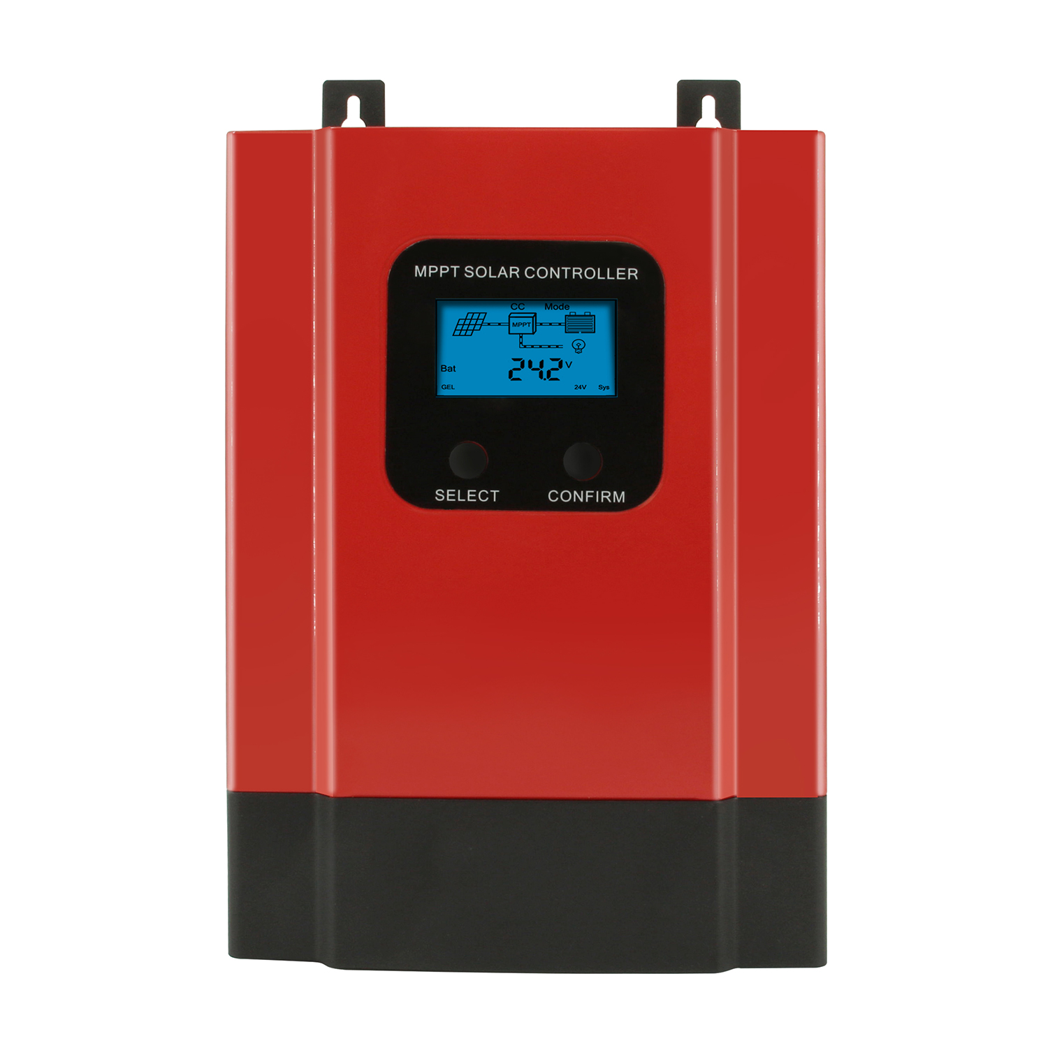 Powmr 高转换效率 40A 60A MPPT 太阳能控制器系统电压DC12V/24V/36V/48V自动识别
