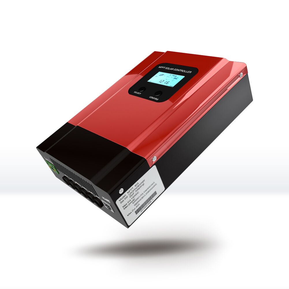 Powmr 高转换效率 40A 60A MPPT 太阳能控制器系统电压DC12V/24V/36V/48V自动识别