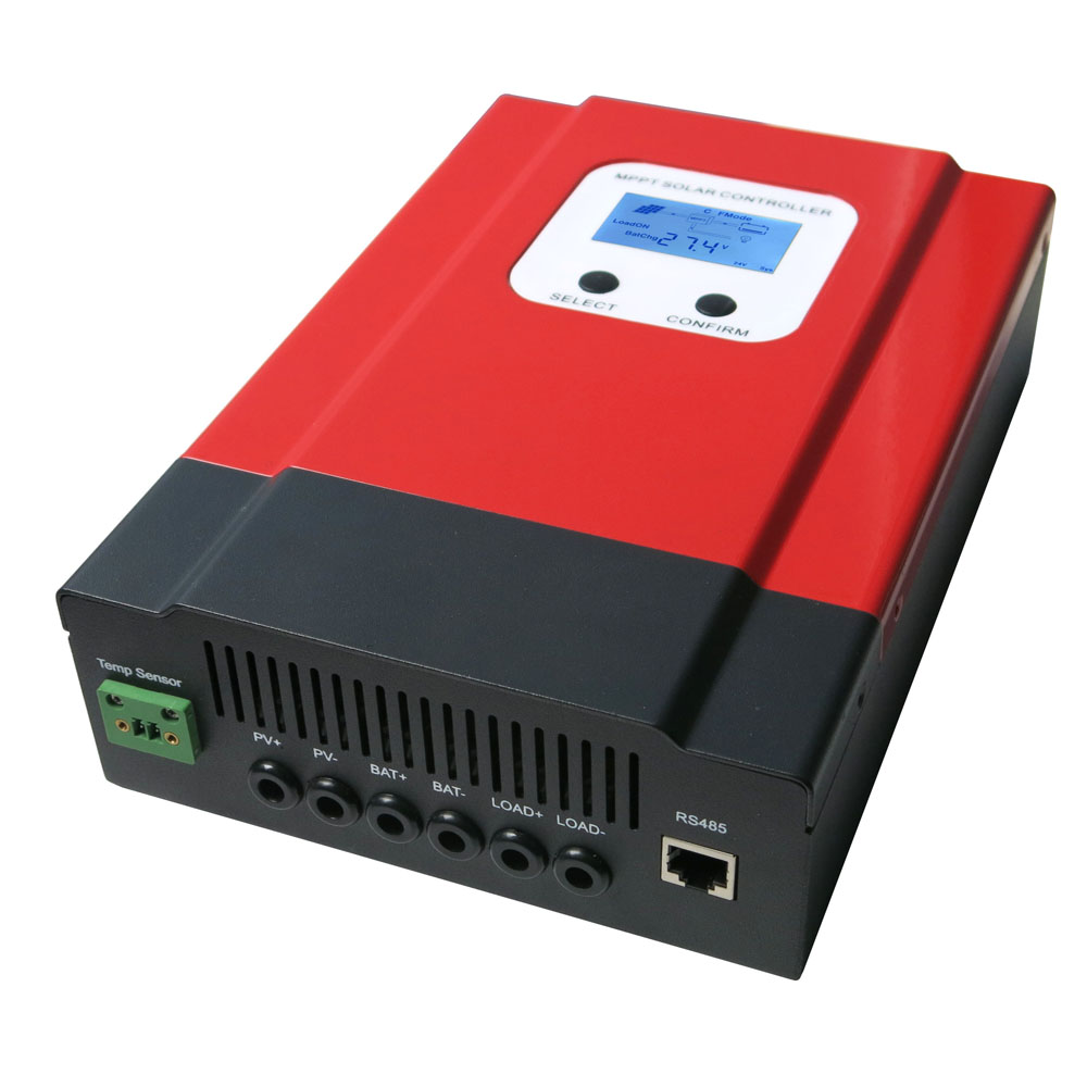 Powmr 高转换效率 40A 60A MPPT 太阳能控制器系统电压DC12V/24V/36V/48V自动识别