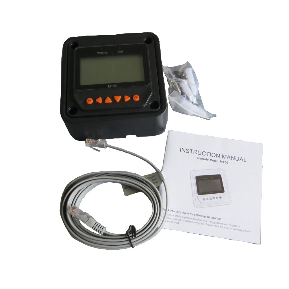 PowMr 太阳能控制器远程仪表MT-50用于EPEVER太阳能充电控制器 